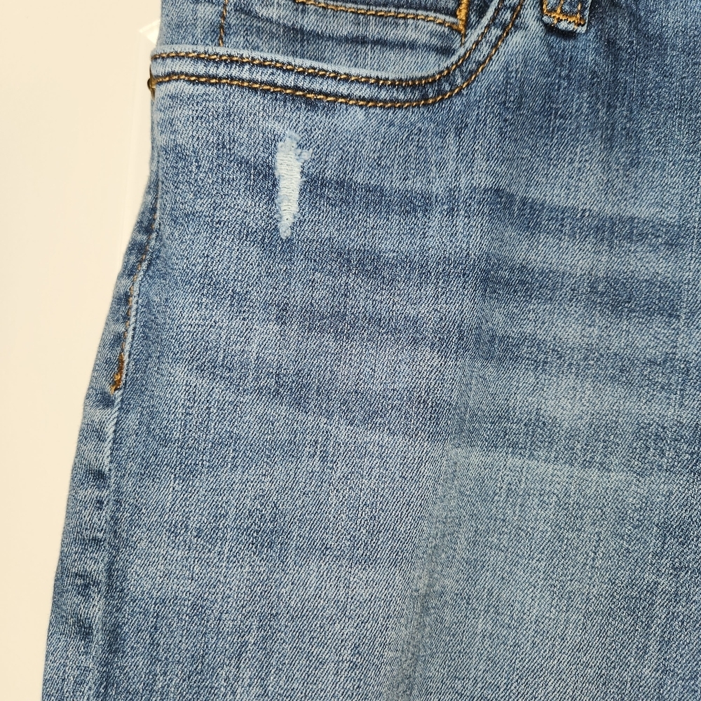 Kut From The Kloth Catherine Boyfriend Patchwork Jeans Size 10 Frayed Raw Hem - Picture 7 of 15